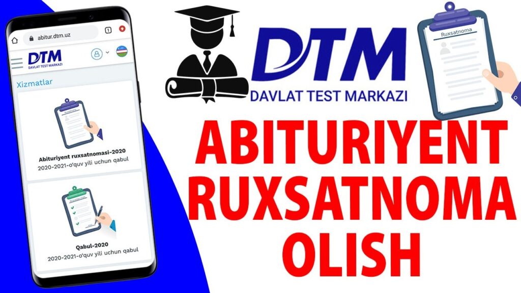 Abituriyent ruxsatnomasini yuklab olish yo'riqnomasi