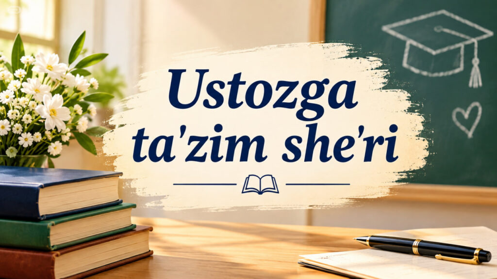 Ustozga ta'zim she'ri